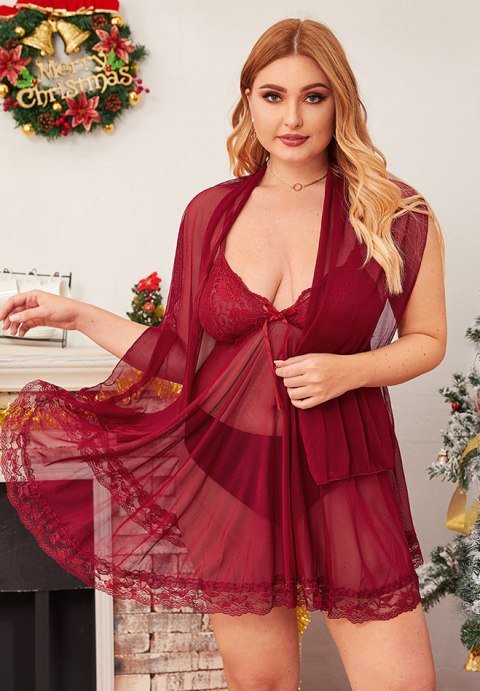 Plus Size Dangerous Flirt Babydoll Set - Late Night Lingerie