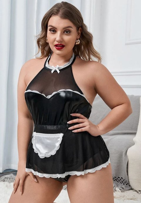 Plus Size Hot Mess French Maid Lingerie Costume - Late Night Lingerie