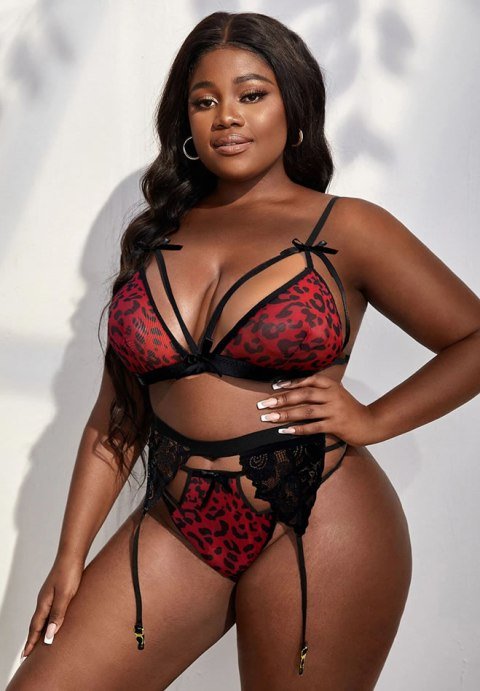 Plus Size Luscious Leopard Bra Set - Late Night Lingerie