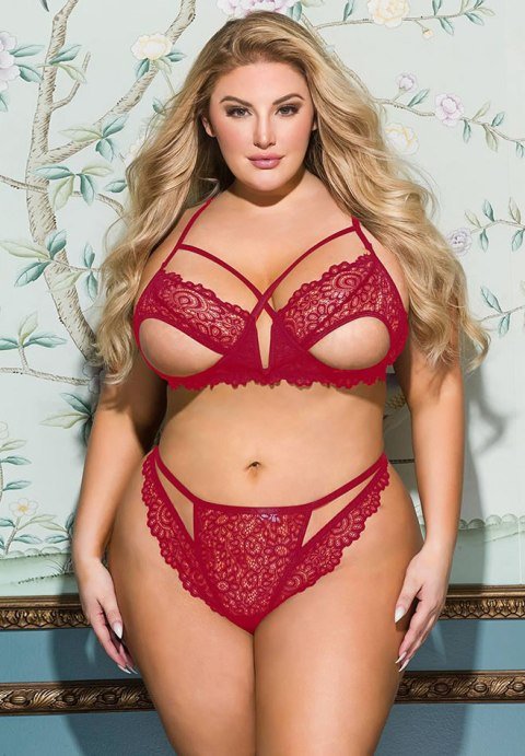 Plus Size Not My Type Bra Set - Late Night Lingerie