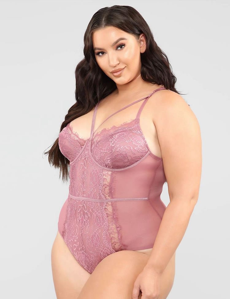 Plus Size Suzette Lace Teddy - Late Night Lingerie