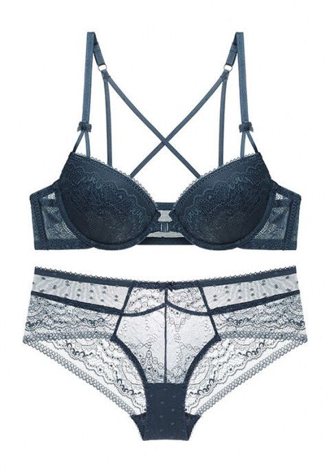 Push-Up Plunge Racerback Bra Set - Late Night Lingerie