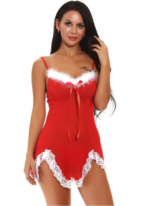 Rockin' Around The Tree Babydoll Set - Late Night Lingerie
