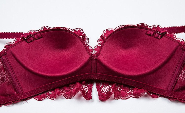 Sexy Floral Lace Push Up Bra and Panty Set - Late Night Lingerie