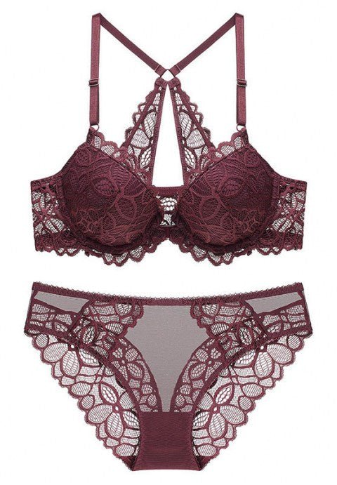 Sexy Front Button Racerback Bra Set - Late Night Lingerie