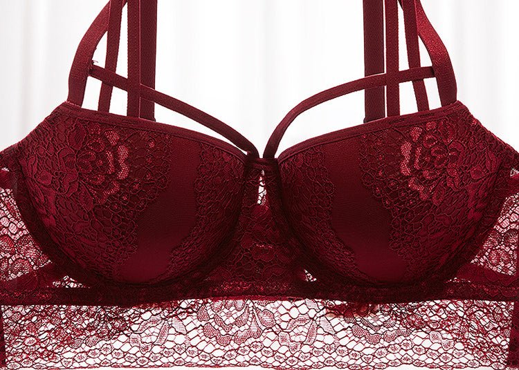 Sexy Lace Bra and Panty Set Underwire Push Up Soft Lingerie Set - Late Night Lingerie