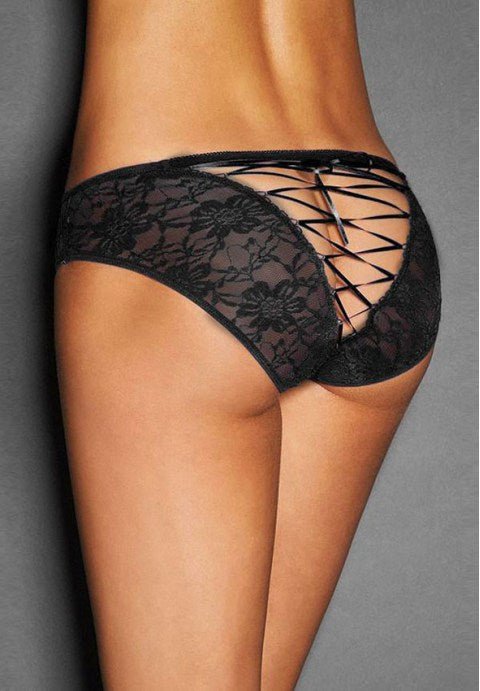 Sexy Lace Strappy Panty - Late Night Lingerie