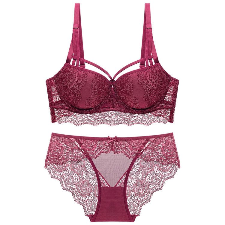 Sexy Lace Underwire Push Up Bra Set - Late Night Lingerie