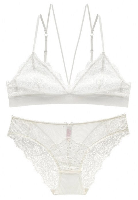 Sexy Sheer Lace Bra & Panty Set - Late Night Lingerie
