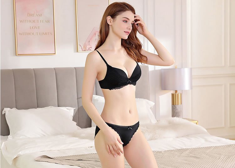 Sexy Wireless Lace Bra Set - Late Night Lingerie