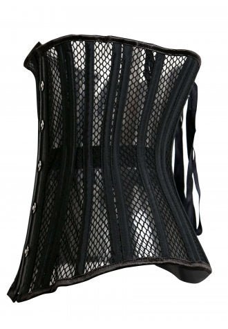 Steel Boned Industrial Net Underbust Corset - Late Night Lingerie
